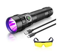 KEENZO 501BPRO UV 395nm Torch,UV 395nm Light LED Ultraviolet Flashlight,Mini Blacklight Detector for Pet Urine,Stain,Bed Bugs and More