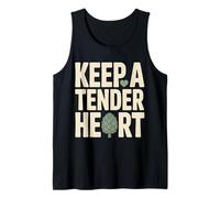 Keep A Tender Heart Artichoke Design - Plant Lover Tank Top