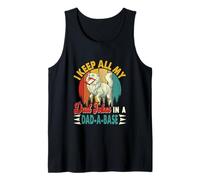 Keep All My Dad Jokes in A Dad-A-Base Coder Cute Cat Tank Top