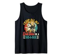 Keep All My Dad Jokes in A Dad-A-Base Coder Cute Husky Tank Top