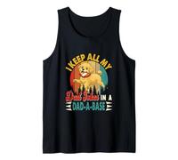 Keep All My Dad Jokes in A Dad-A-Base Coder Cute Poodle Tank Top