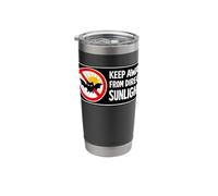 Keep Away from Direct Sunlight Bat Vampire Funny Sarcastic Stainless Steel Insulated Tumbler
