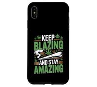 Keep Blazing Stay Amazing Weed 420 Stoner Case for iPhone XS Max