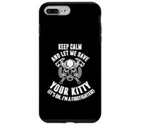 Keep calm an let me save your kitty. Its ok I'm firefighter Case for iPhone 7 Plus/8 Plus