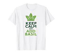 Keep Calm and Add Basil Herb Italian Chef T-Shirt