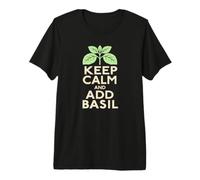Keep Calm and Add Basil Pesto Pasta Lover Premium T-Shirt