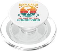 Keep Calm And Avoid Getting A Concussion - Retro Colorguard PopSockets PopGrip for MagSafe