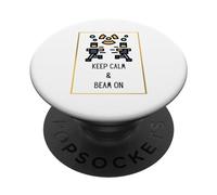 Keep Calm and Beam On for Radiation Therapist or Physicist PopSockets Swappable PopGrip