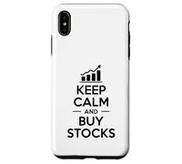 Keep Calm and Buy Stocks Investment Humor Case for iPhone XS Max