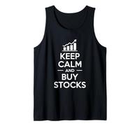 Keep Calm and Buy Stocks Investment Humor Tank Top