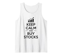 Keep Calm and Buy Stocks Investment Humor Tank Top