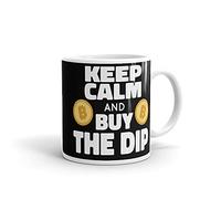 Keep Calm and Buy The Dip Crypto Currency Bitcoin Investor Mug