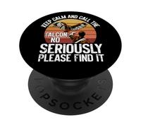 Keep Calm and Call the Falcon funny Falconry PopSockets Adhesive PopGrip