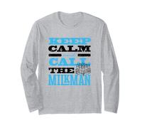 Keep Calm and Call The Milkman Dairy Farmer Long Sleeve T-Shirt