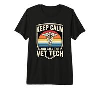 Keep Calm and Call The Vet Tech Premium T-Shirt