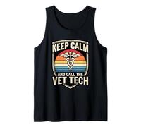 Keep Calm and Call The Vet Tech Tank Top