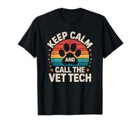 Keep Calm and Call The Vet Tech, Veterinary Tech Technician T-Shirt