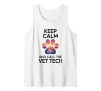 Keep Calm and Call The Vet Tech, Veterinary Tech Technician Tank Top