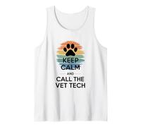 Keep Calm and Call The Vet Tech, Veterinary Tech Technician Tank Top