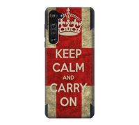Keep Calm and Carry On Case Cover For Motorola Edge