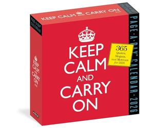 Keep Calm and Carry On Page-A-Day® Calendar 2026