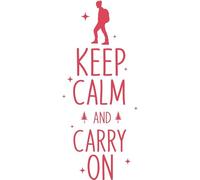 Keep Calm and Carry On Poster A4 - Inspirational Motivational Wall Art daily Life Quote encouraging famous short phrases inspiring words spiritual hope messages success sayings strength work quotatio