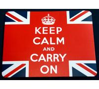Keep Calm and Carry On - Red Jack - Mouse Mat