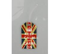 Keep Calm and Carry On With Union Jack Flag Travel Luggage Tag