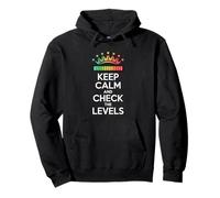 Keep Calm And Check The Levels Audio Engineer Mixing Board Pullover Hoodie