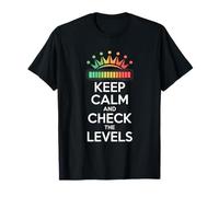 Keep Calm and Check The Levels Audio Engineer Mixing Board T-Shirt
