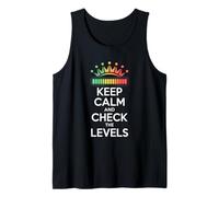 Keep Calm and Check The Levels Audio Engineer Mixing Board Tank Top