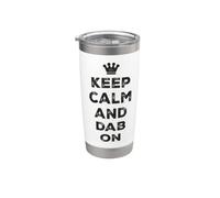 Keep Calm and Dab On Vintage Dance Humor Funny Dab Move Stainless Steel Insulated Tumbler
