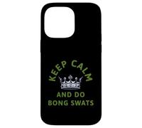 Keep Calm And Do Bong Swats Funny Weed 420 Stoner Meme Art Case for iPhone 14 Pro Max