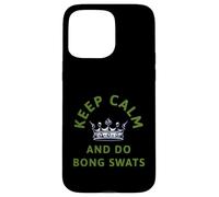 Keep Calm And Do Bong Swats Funny Weed 420 Stoner Meme Art Case for iPhone 15 Pro Max