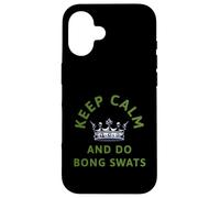 Keep Calm And Do Bong Swats Funny Weed 420 Stoner Meme Art Case for iPhone 16