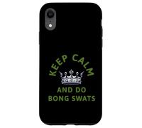 Keep Calm And Do Bong Swats Funny Weed 420 Stoner Meme Art Case for iPhone XR