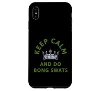 Keep Calm And Do Bong Swats Funny Weed 420 Stoner Meme Art Case for iPhone XS Max