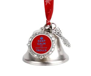 Keep Calm And Don't Feed The Trolls Cute Christmas Bell & Sleigh Bells
