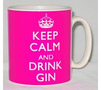 Keep Calm And Drink Gin Ceramic Mug Funny Novelty Gift