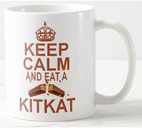 Keep Calm and EAT A KITKAT ~ Mug ~ Chocolate Biscuit Biscuits kit kat Sandwich and Carry on Style Mugs - M42