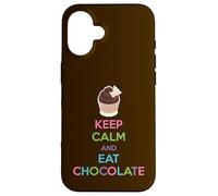 Keep Calm and Eat Chocolate Case for iPhone 16