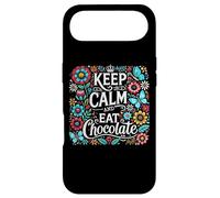 Keep Calm and Eat Chocolate Saying Flowers Case for iPhone Air