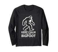 Keep Calm and Find Bigfoot Sasquatch Hunter Long Sleeve T-Shirt