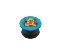 Keep Calm and Find Me Cute Cruise Duck Flowers Fun PopSockets Adhesive PopGrip