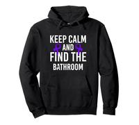 Keep Calm And Find The Bathroom Crohn's Disease Pullover Hoodie