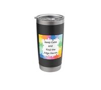 Keep Calm and Find the Edge Pieces! Stainless Steel Insulated Tumbler