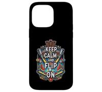Keep Calm and Flip On Pinball Machine Arcade Gamer Case for iPhone 14 Pro Max