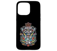 Keep Calm and Flip On Pinball Machine Arcade Gamer Case for iPhone 15 Pro Max
