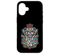 Keep Calm and Flip On Pinball Machine Arcade Gamer Case for iPhone 16