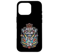 Keep Calm and Flip On Pinball Machine Arcade Gamer Case for iPhone 16 Pro